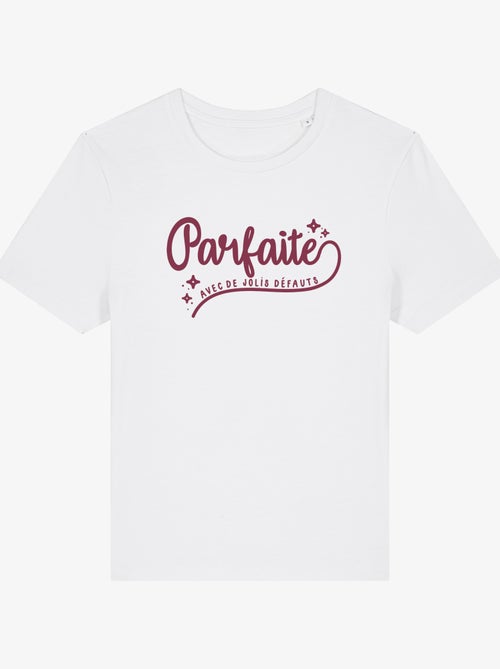 T-shirt Femme - PARFAITE AVEC DE JOLIS DÉFAUTS - Kiabi