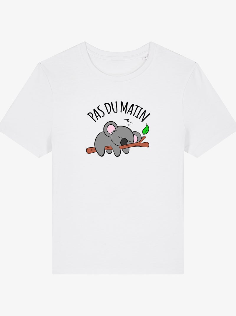 T-shirt Femme - PAS DU MATIN Blanc - Kiabi