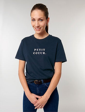 T-shirt Femme - PETIT COEUR ROSE WAF