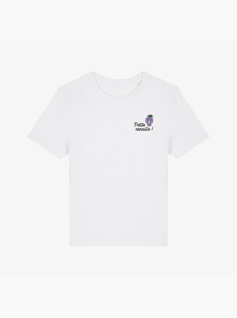 T-shirt Femme - PETITE CANAILLE COEUR Blanc - Kiabi