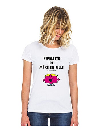 T-shirt Femme - PIPELETTE DE MÈRE EN FILLE 2