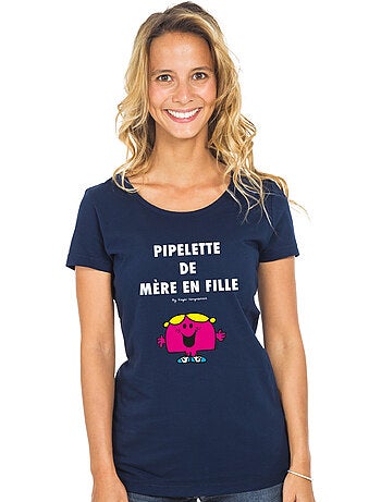 T-shirt Femme - PIPELETTE DE MÈRE EN FILLE 2