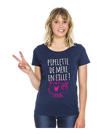 T-shirt Femme - PIPELETTE DE MÈRE EN FILLE