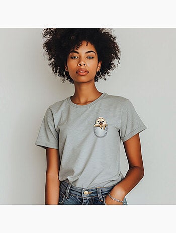T-shirt Femme - POCKET SLOTH