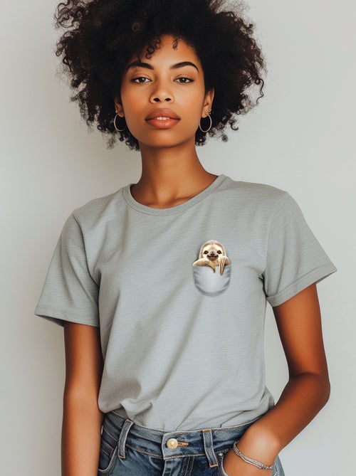 T-shirt Femme - POCKET SLOTH - Kiabi