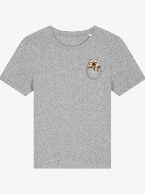 T-shirt Femme - POCKET SLOTH - Kiabi