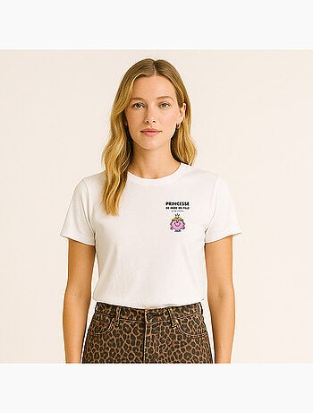 T-shirt Femme - PRINCESSE DE MÈRE EN FILLE CŒUR