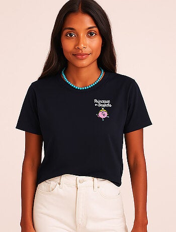 T-shirt Femme - PRINCESSE EN BASKET CŒUR