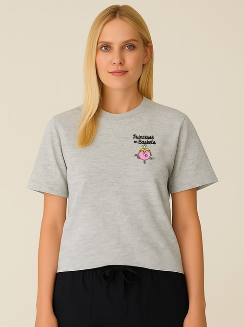 T-shirt Femme - PRINCESSE EN BASKET CŒUR - Kiabi