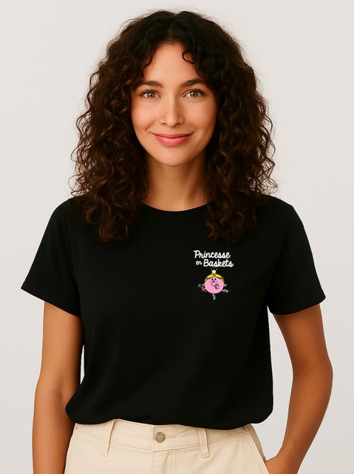 T-shirt Femme - PRINCESSE EN BASKET CŒUR - Kiabi