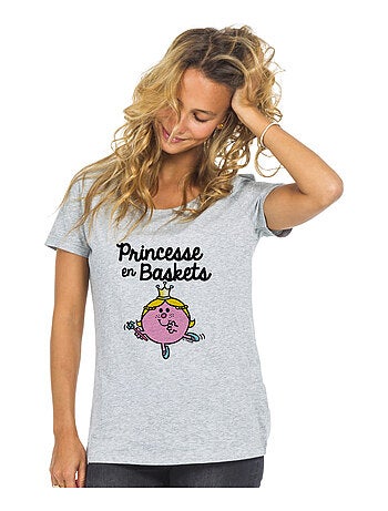 T-shirt Femme - PRINCESSE EN BASKET