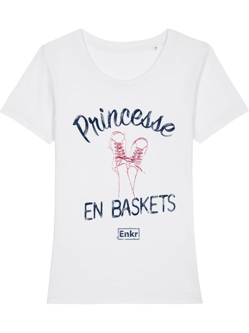 T-shirt Femme - PRINCESSE EN BASKETS - Kiabi