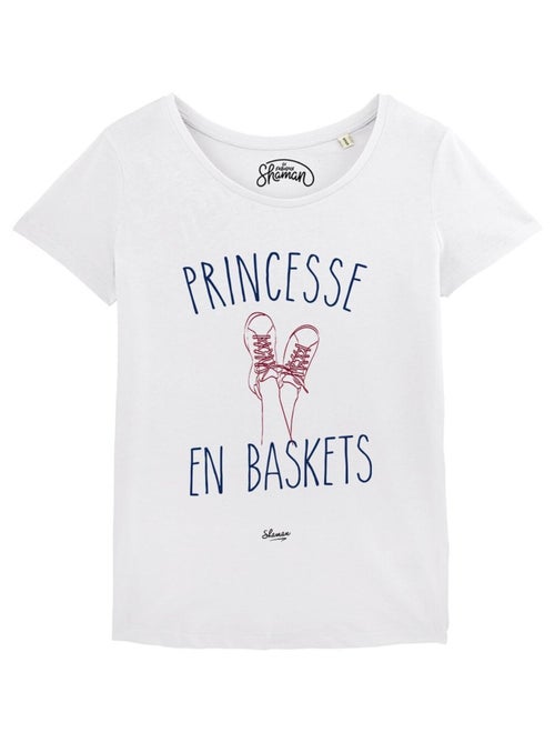T-shirt Femme - PRINCESSE EN BASKETS - Kiabi