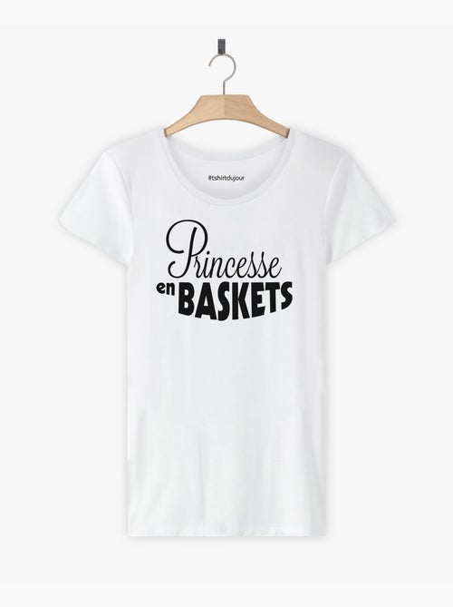 T-shirt Femme - PRINCESSE EN BASKETS - Kiabi