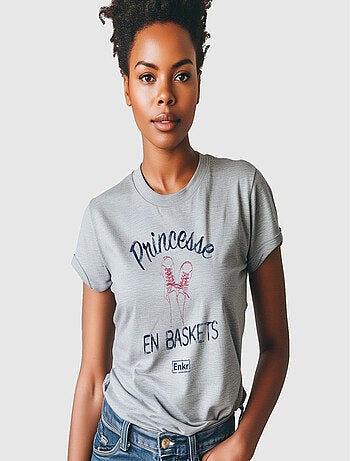 T-shirt Femme - PRINCESSE EN BASKETS