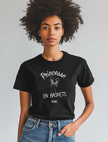 T-shirt Femme - PRINCESSE EN BASKETS