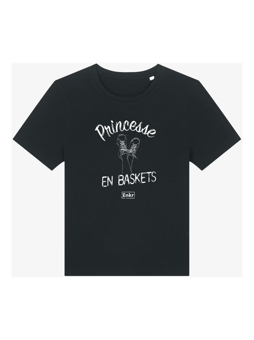 T-shirt Femme - PRINCESSE EN BASKETS - Kiabi