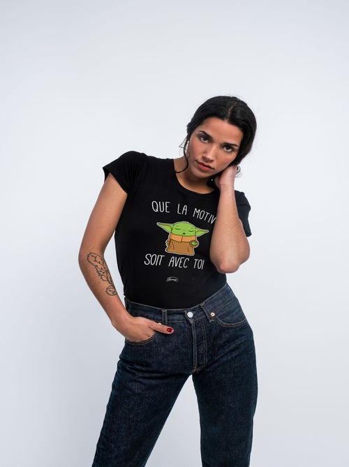 T-shirt Femme - QUE LA MOTIV SOIT AVEC TOI - Kiabi