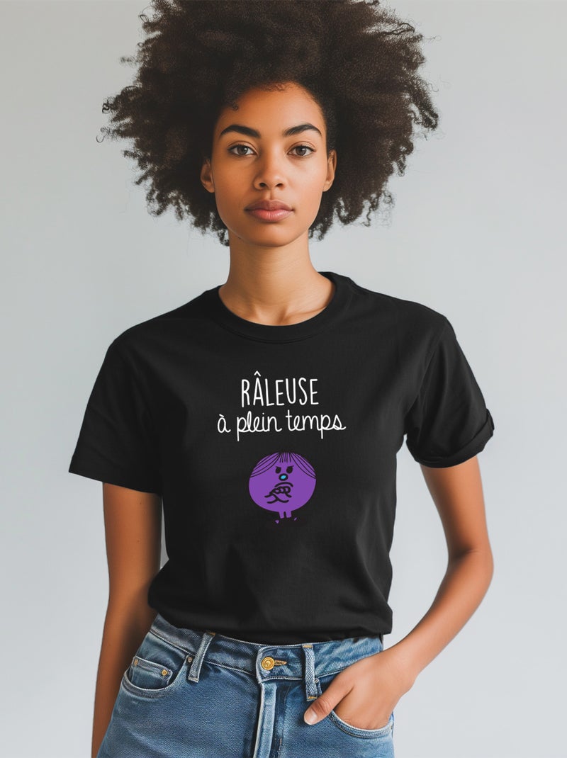 T-shirt Femme - RÂLEUSE À PLEIN TEMPS Noir - Kiabi