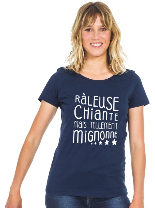 T-shirt Femme - RÂLEUSE, CHIANTE, MAIS TELLEMENT MIGNONNE - Kiabi