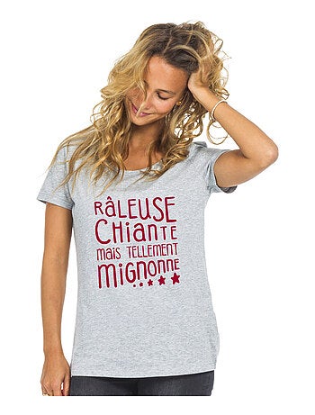 T-shirt Femme - RÂLEUSE, CHIANTE, MAIS TELLEMENT MIGNONNE