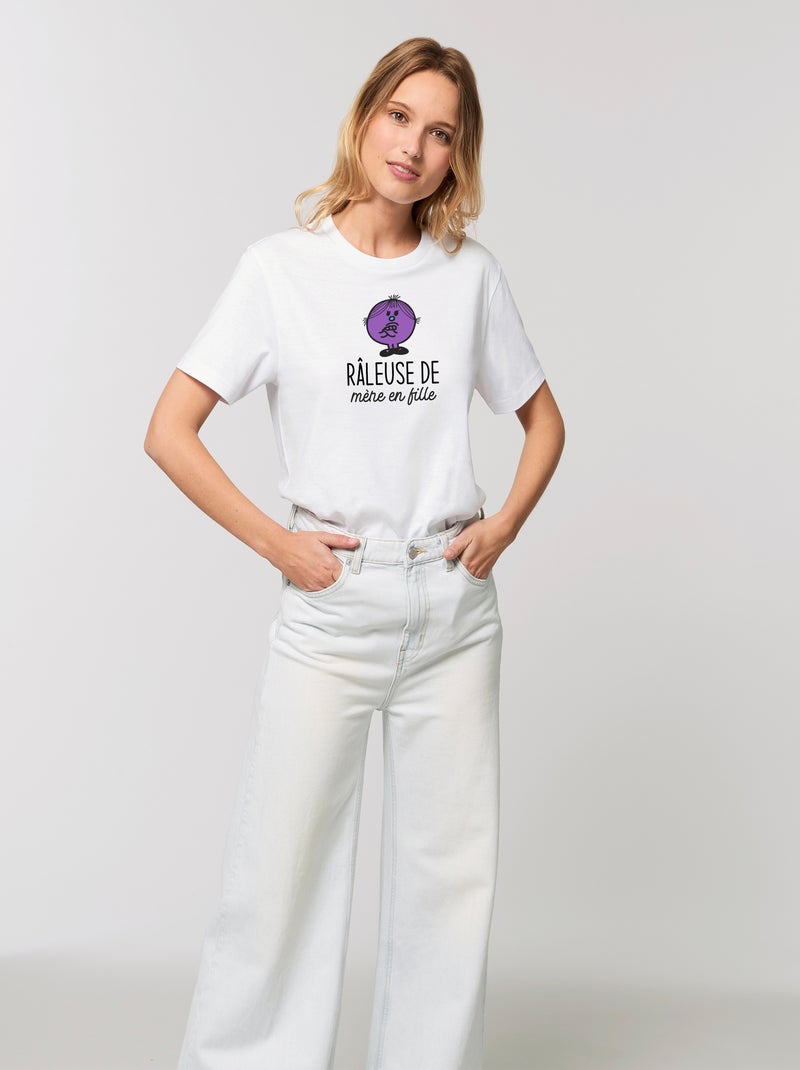 T-shirt Femme - RALEUSE DE MERE EN FILLE Blanc - Kiabi
