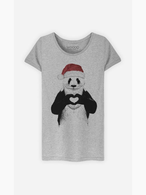 T-shirt Femme - SANTA PANDA - Kiabi