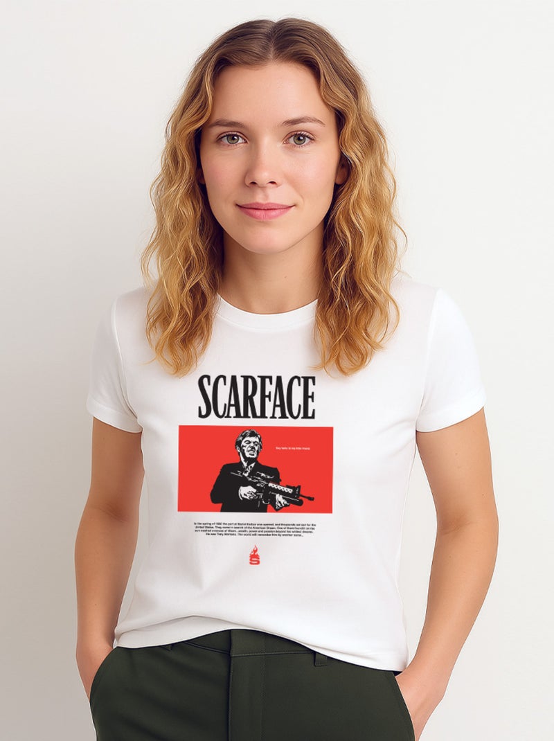 T-shirt Femme - SCARFACE 1 Blanc - Kiabi