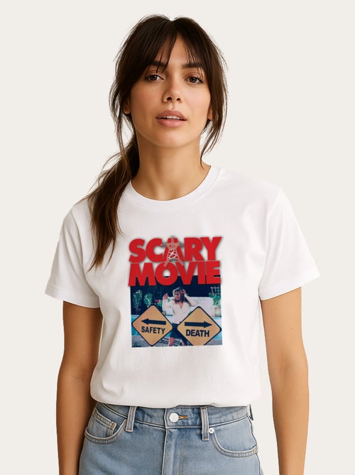 T-shirt Femme - SCARY MOVIE OFFICIAL SAFETY VS DEATH - Kiabi