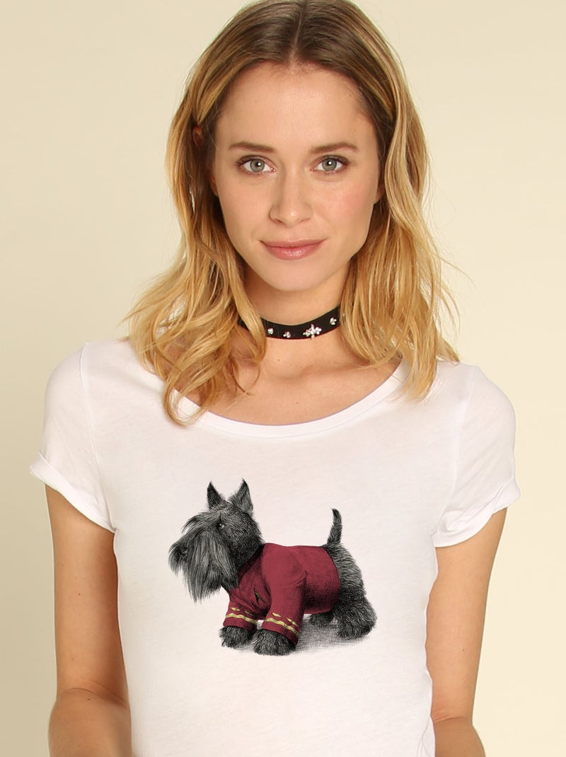 T-shirt Femme - SCOTTY Blanc - Kiabi