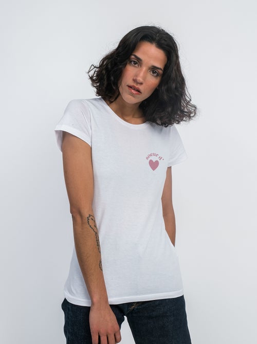 T-shirt Femme - SŒUR D'AMOUR CŒUR - Kiabi