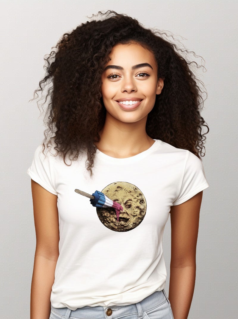 T-shirt Femme - SUMMER VOYAGE Blanc - Kiabi