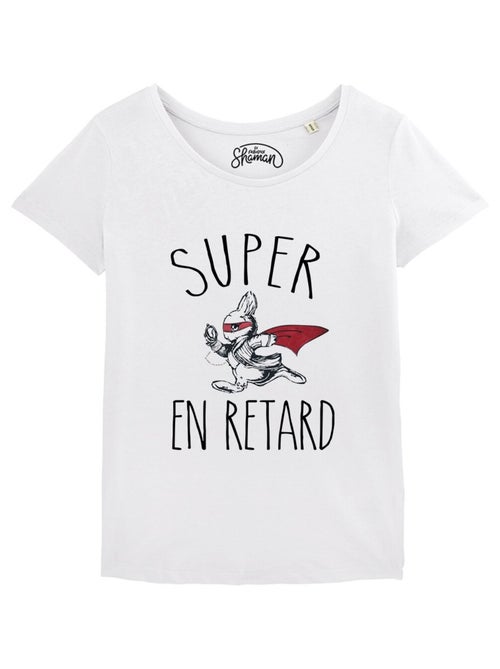 T-shirt Femme - SUPER EN RETARD - Kiabi