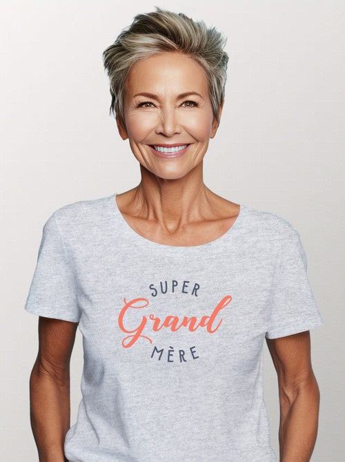 T-shirt Femme - SUPER GRAND MÈRE - Kiabi