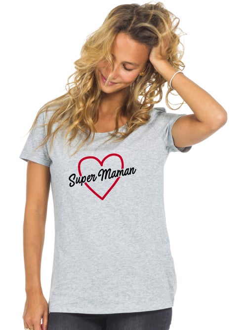 T-shirt Femme - SUPER MAMAN 2 WAF - Kiabi
