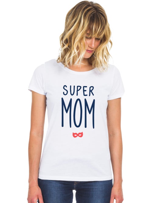 T-shirt Femme - SUPER MOM 2 WAF - Kiabi