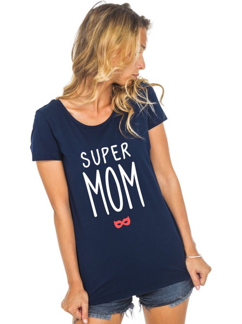 T-shirt Femme - SUPER MOM 2 WAF - Kiabi