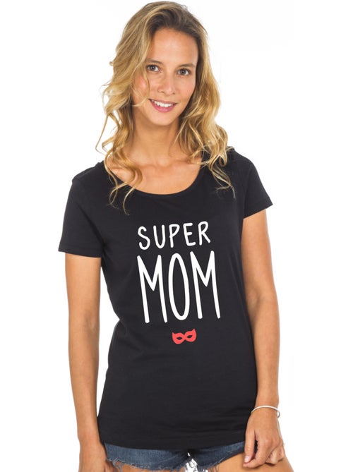 T-shirt Femme - SUPER MOM 2 WAF - Kiabi
