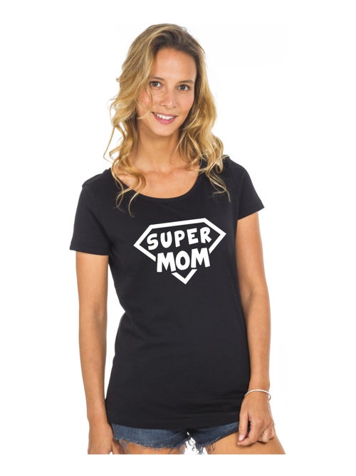 T-shirt Femme - SUPER MOM - Kiabi