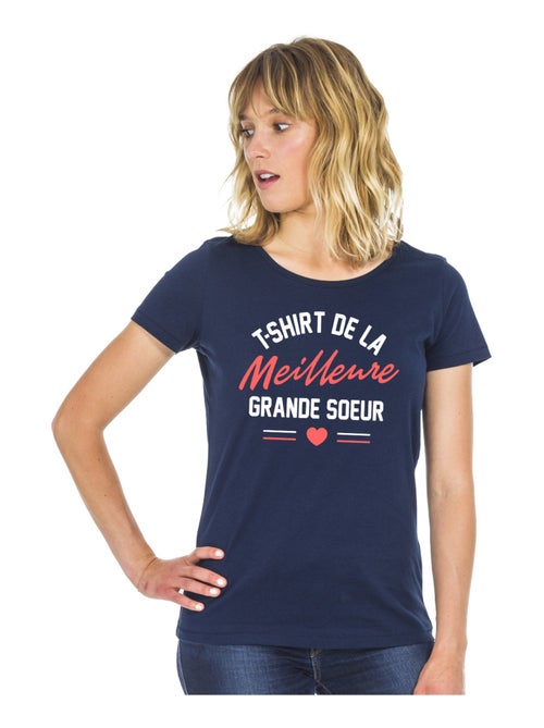 T-shirt Femme - T-shirt Femme - DE LA MEILLEURE GRANDE SŒUR - Kiabi