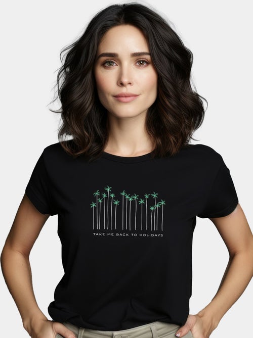 T-shirt Femme - TAKE ME BACK TO HOLIDAYS - Kiabi