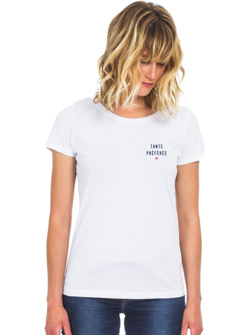 T-shirt Femme - TANTE PRÉFÉRÉE X CŒUR WAF - Kiabi