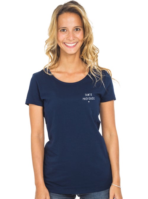 T-shirt Femme - TANTE PRÉFÉRÉE X CŒUR WAF - Kiabi