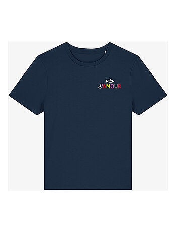 T-shirt Femme - TATA D'AMOUR COLORÉE CŒUR