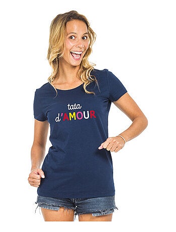 T-shirt Femme - TATA D'AMOUR COLORÉE WAF