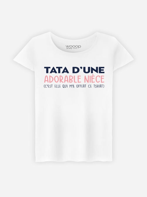 T-shirt Femme - TATA D'UNE ADORABLE NIECE - Kiabi