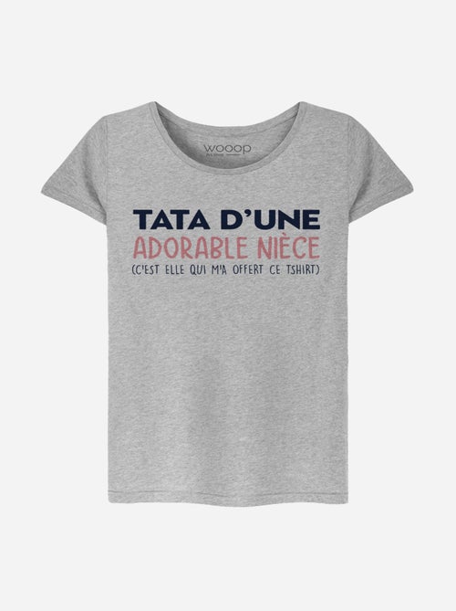 T-shirt Femme - TATA D'UNE ADORABLE NIECE - Kiabi