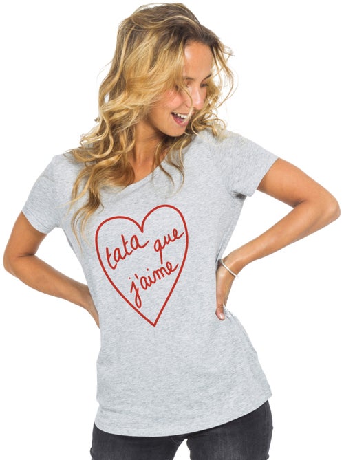 T-shirt Femme - TATA QUE J'AIME 2 WAF - Kiabi