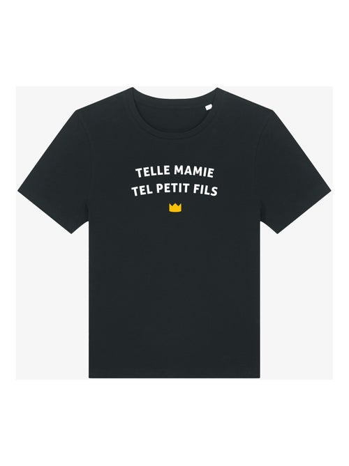 T-shirt Femme - TELLE MAMIE TEL PETIT-FILS WAF - Kiabi