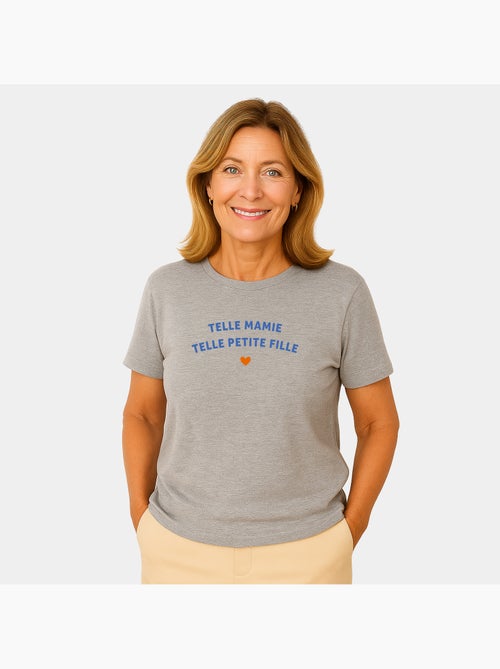 T-shirt Femme - TELLE MAMIE TELLE PETITE-FILLE WAF - Kiabi